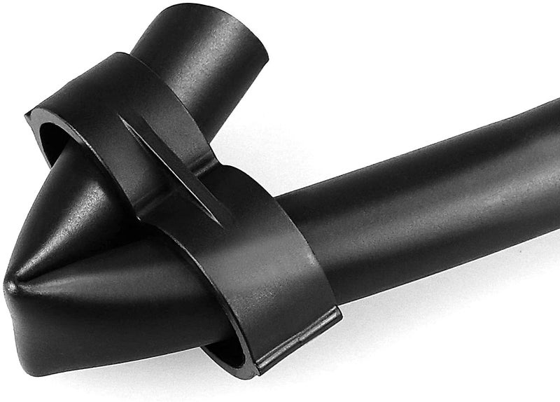 Arfun 28P Drip Irrigation Fittings Kit (17mm) for 1/2" Tubing (.600" ID), 10 Couplings, 6 Tees, 6 Elbows and 6 Tubing End Closure - Barded Connectors for Drip or Sprinkler Systems(28 Pieces Set) - Image 4